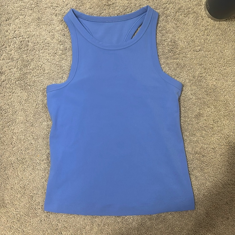 Purple lululemon tank top; lightly worn